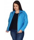 JAQUETA PLUS SIZE FEMININA - AZUL